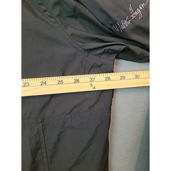 Walter Hagen Men’s Golf Windbreaker Jacket XL Black ½ Zip GUC - Picture 9 of 11